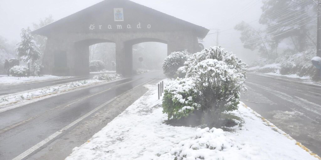 Die Orte, an denen in Brasilien Schnee liegt