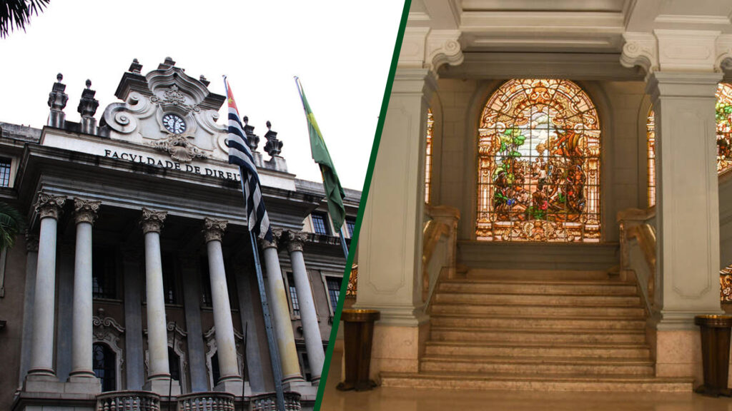 L'edificio storico della Facoltà di Giurisprudenza dell'Università di San Paolo