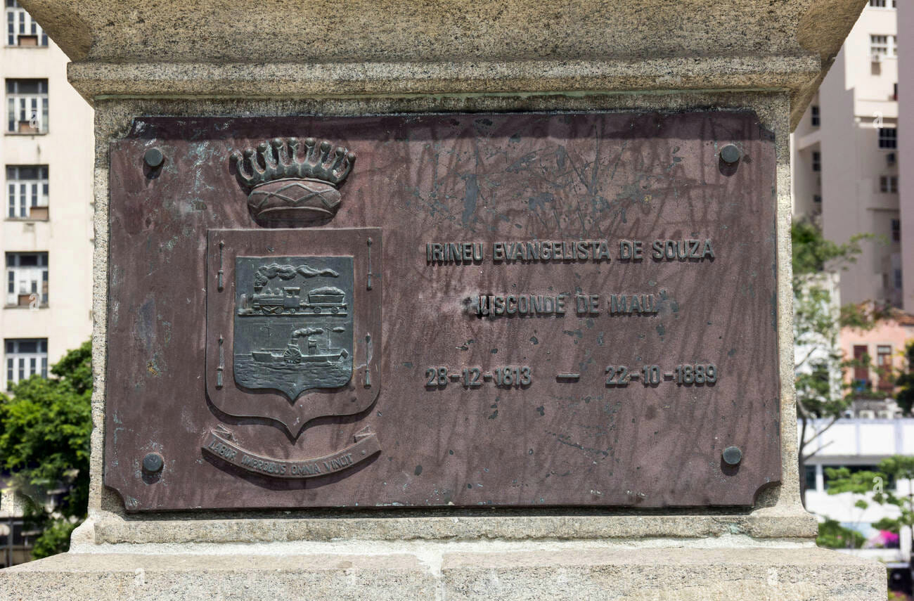 El Monumento al Vizconde de Mauá en la ciudad de Río de Janeiro