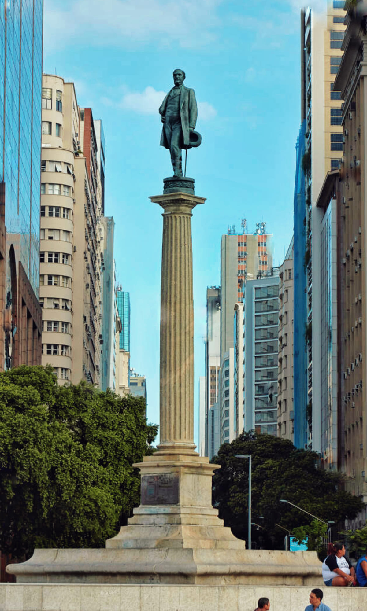 El Monumento al Vizconde de Mauá en la ciudad de Río de Janeiro