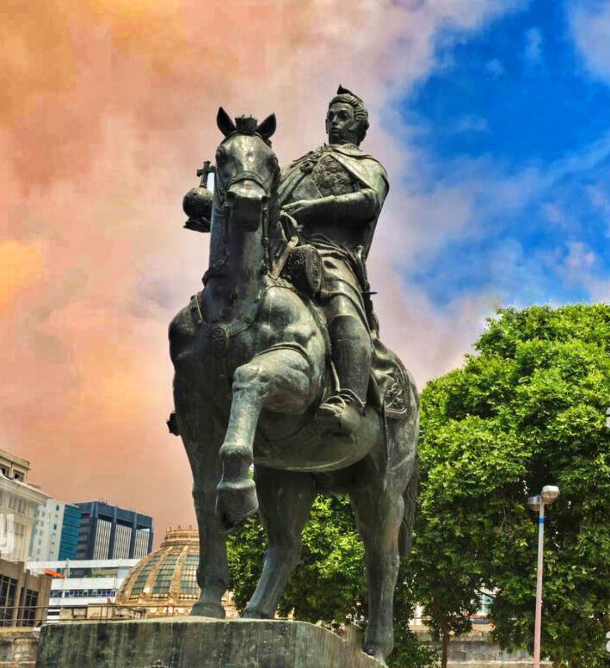 Statue du roi Dom João VI sur la Praça XV, Rio de Janeiro