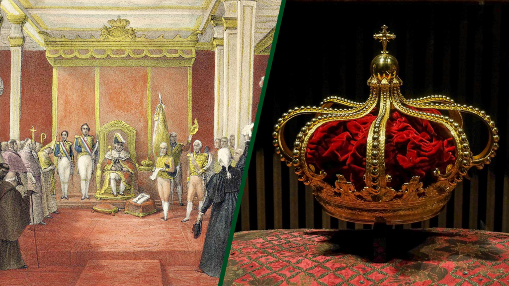 The history of the portuguese crown commissioned in Rio de Janeiro