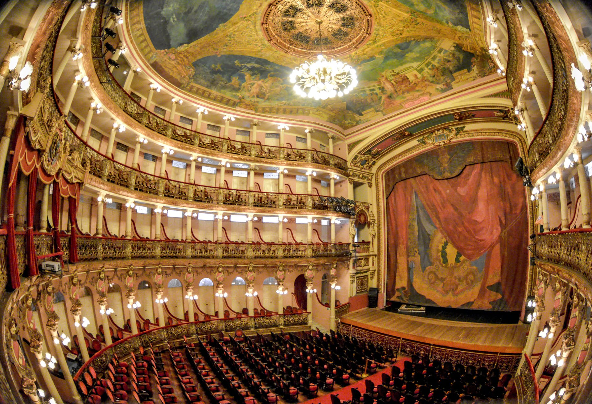 Das Amazonas-Theater Die Hauptpostkarte der Stadt Manaus