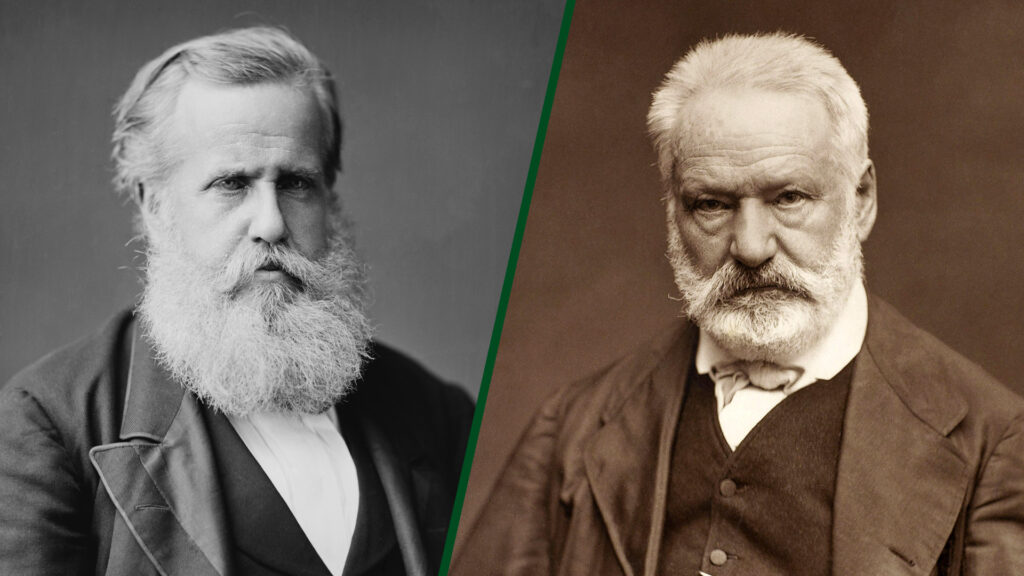 The meeting between Dom Pedro II and the writer Victor Hugo